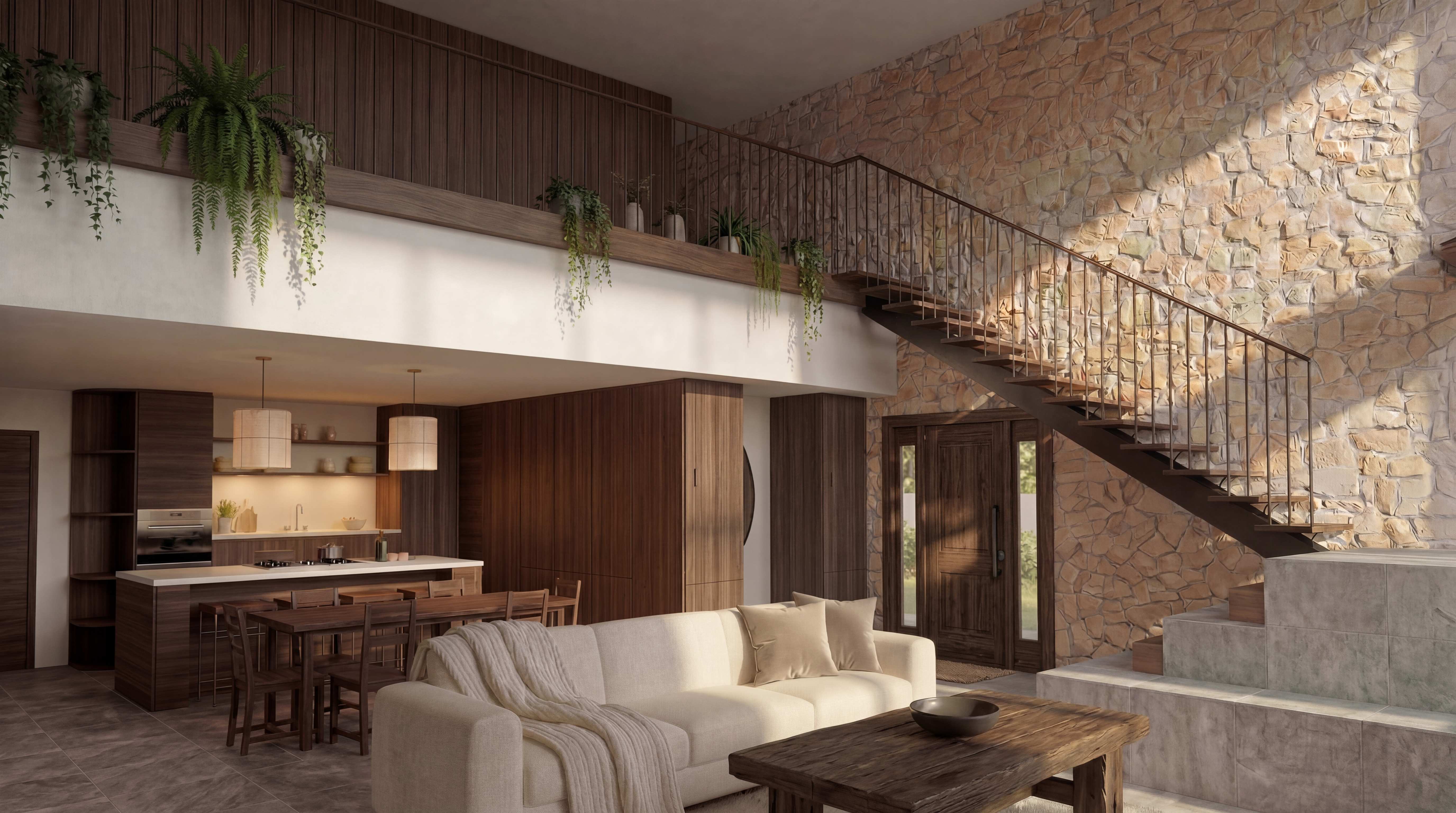 Maison BA intérieur double hauteur