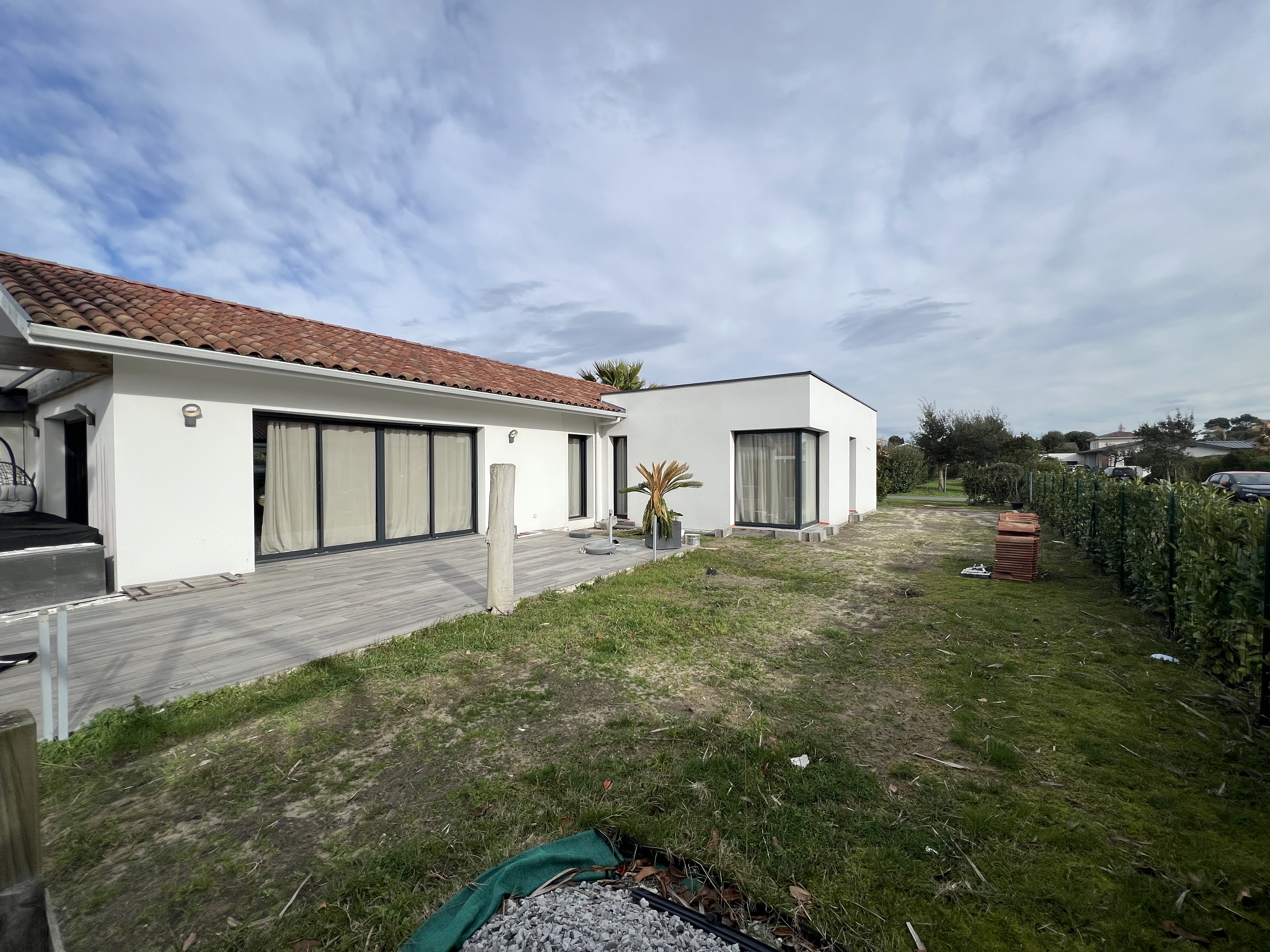 Maison SE baie angle